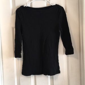 Black Old Navy 3/4 sleeve t shirt